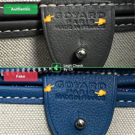 fake goyard bag new york|real vs fake goyard bag.